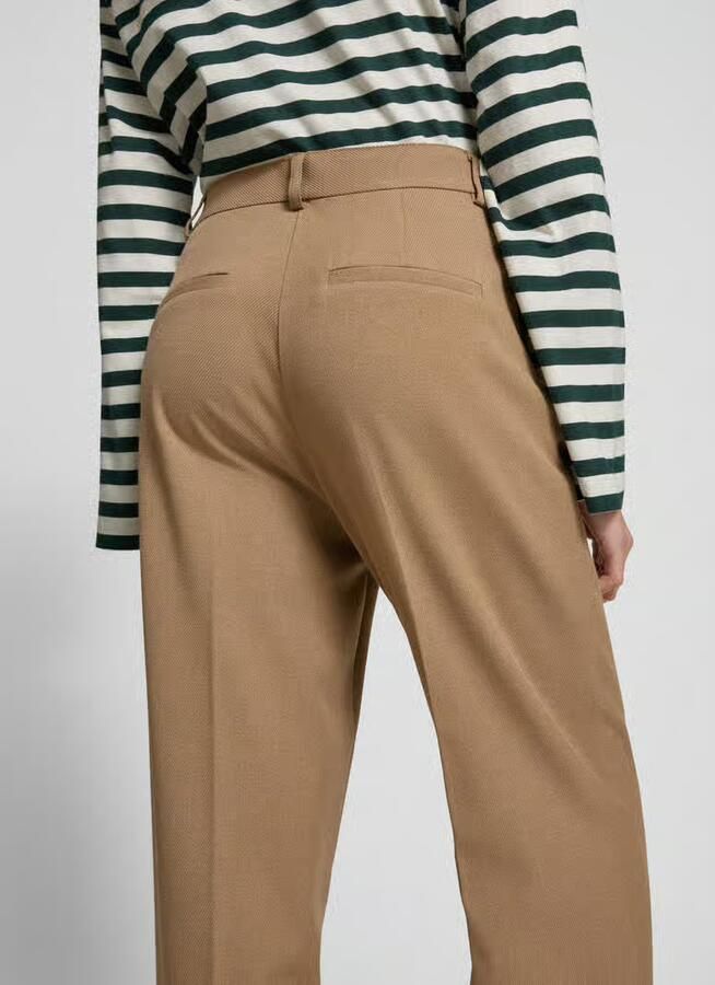 EDITED Straight leg stoffen broek met steekzakken model 'Lavea'