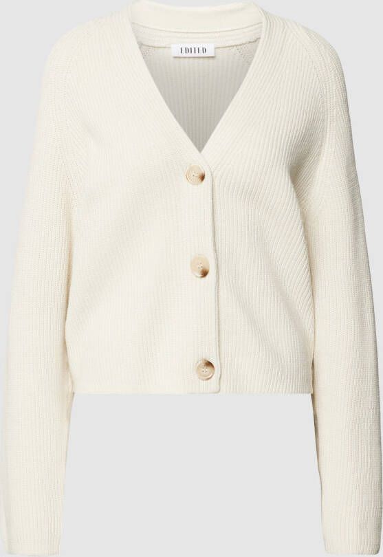 EDITED Gebreid jack met V-hals model 'Logan Cardigan' - Foto 5