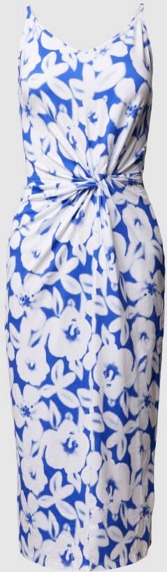 EDITED Knielange jurk met bloemenmotief