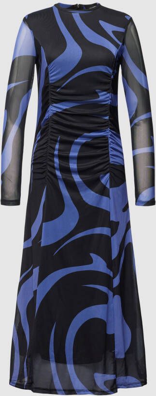 EDITED Midi-jurk met all-over motief model 'Calla Dress'
