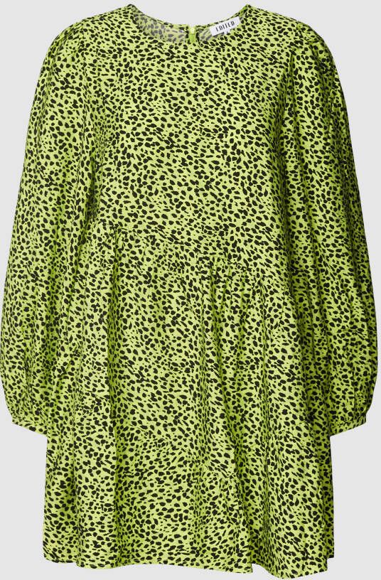 EDITED Mini-jurk met ronde hals