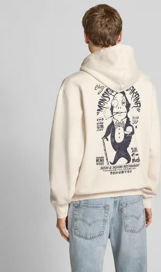 Edwin Hoodie met statementprint model 'MONSIEUR SAKANA' - Foto 2