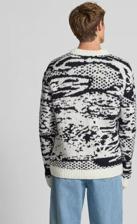 Edwin Regular fit gebreide pullover met wol model 'PANKU'