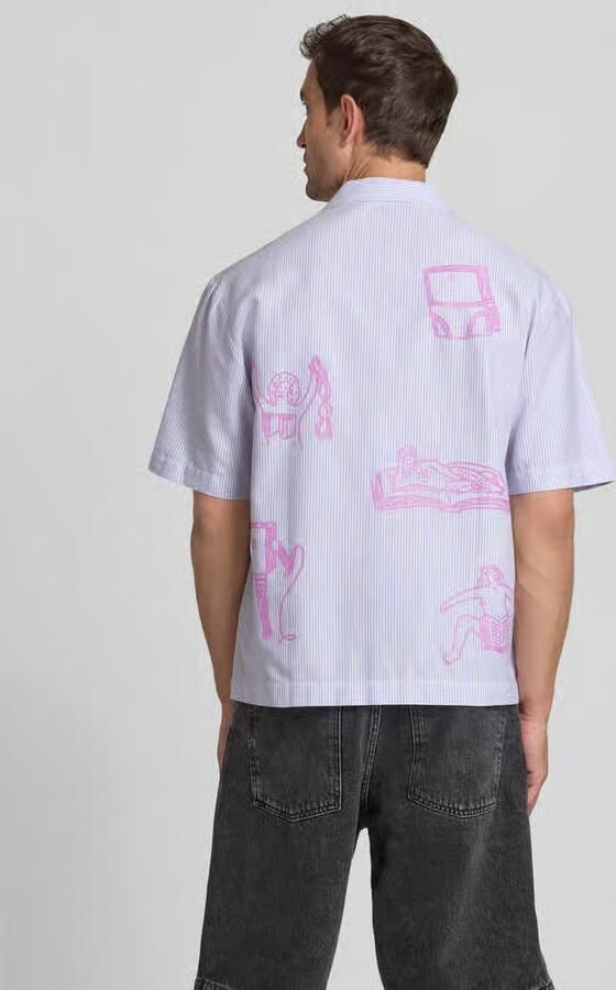 Edwin Regular fit vrijetijdsoverhemd met labeldetail