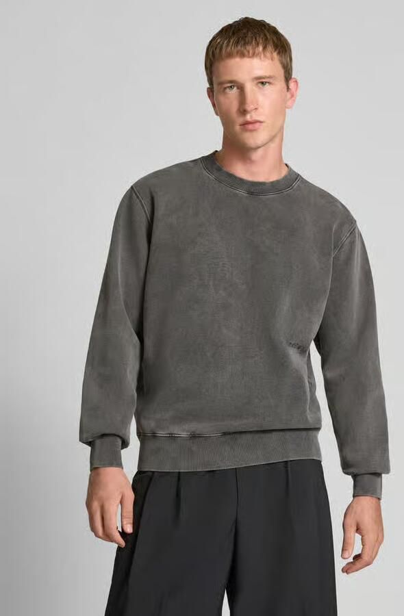 Edwin Relaxed fit sweatshirt met statementstitching model 'Axiom' - Foto 2