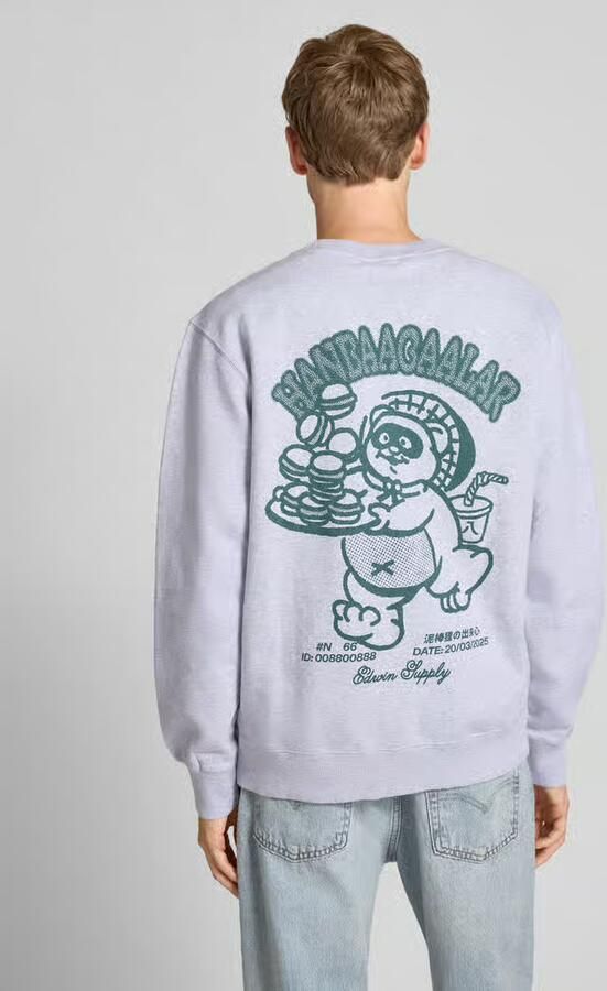 Edwin Sweatshirt met statementprint model 'TAKUNI' - Foto 2