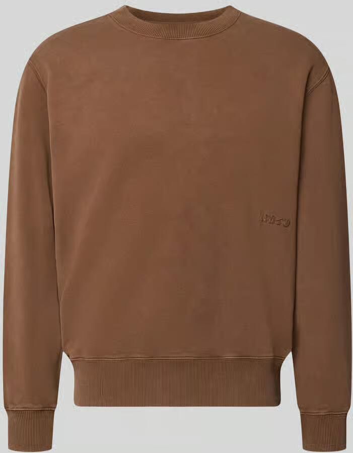 Edwin Sweatshirt van puur katoen met borduursel model 'Axiom'