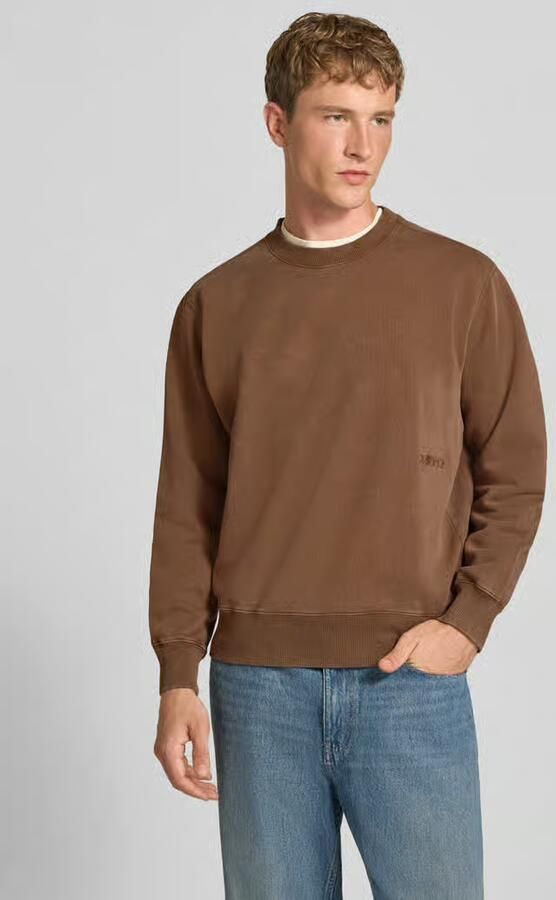 Edwin Sweatshirt van puur katoen met borduursel model 'Axiom' - Foto 2