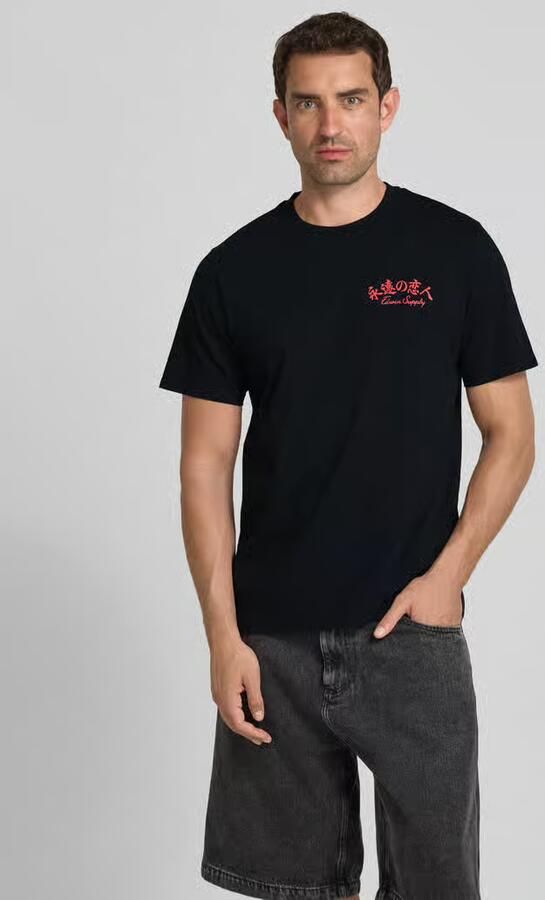 Edwin T-shirt met labelprint model 'FOREVER LOVER' - Foto 2