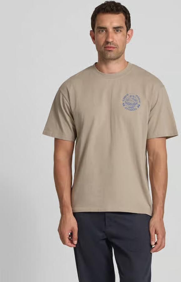 Edwin T-shirt met labelprint model ' MUSIC CHANNEL'