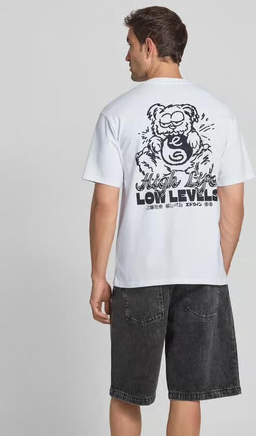 Edwin T-shirt met motiefprint model 'HIGH BEAR'