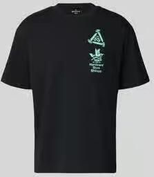 Edwin T-shirt met print en ronde hals