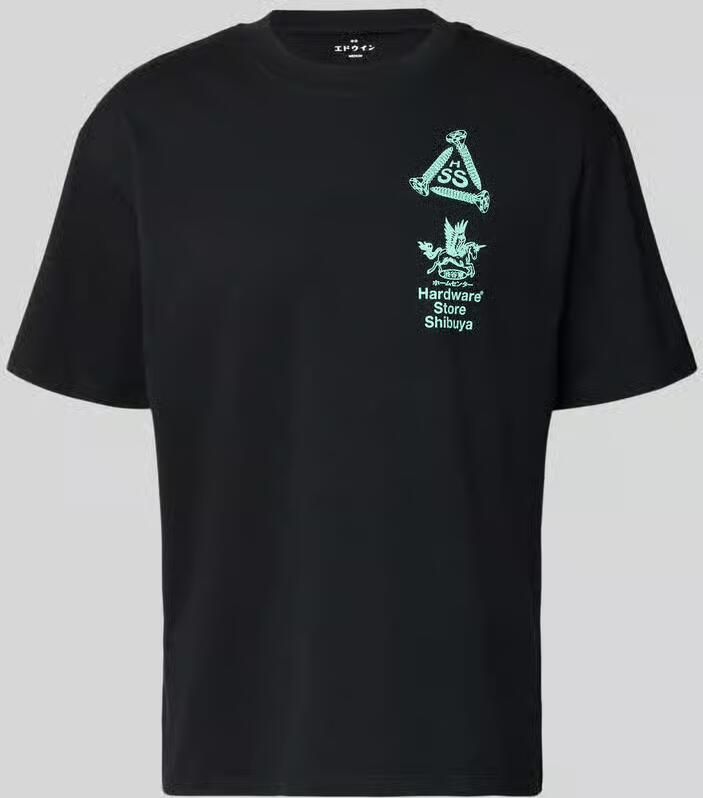 Edwin T-shirt met print en ronde hals - Foto 2