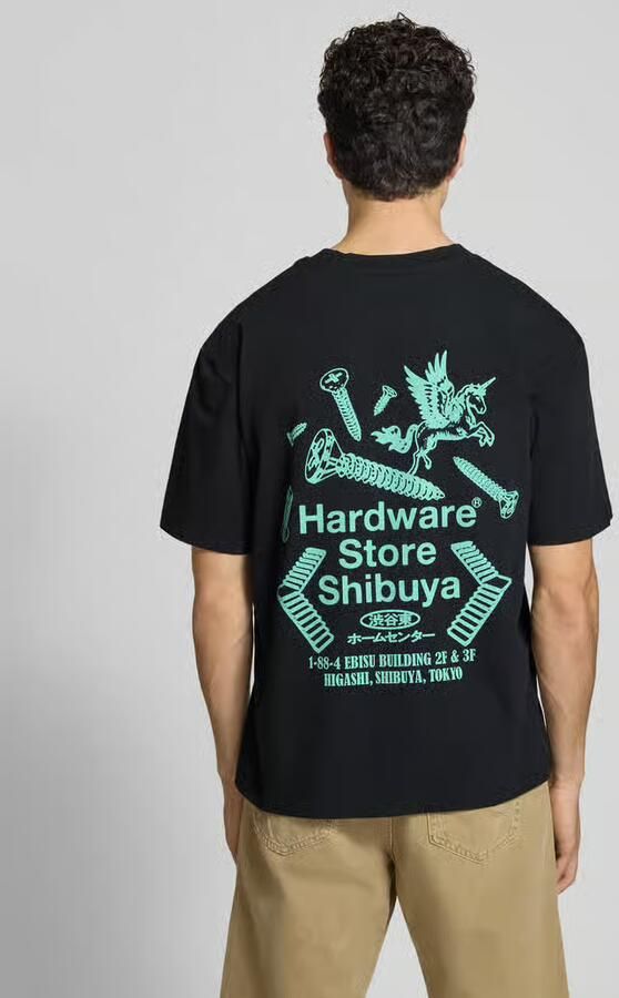 Edwin T-shirt met print en ronde hals - Foto 2