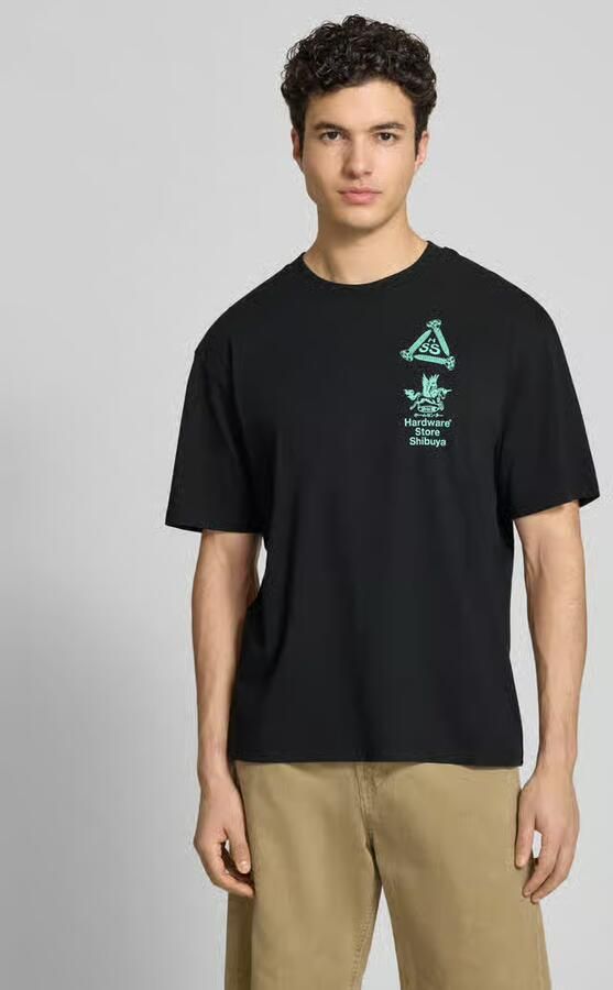 Edwin T-shirt met print en ronde hals - Foto 3