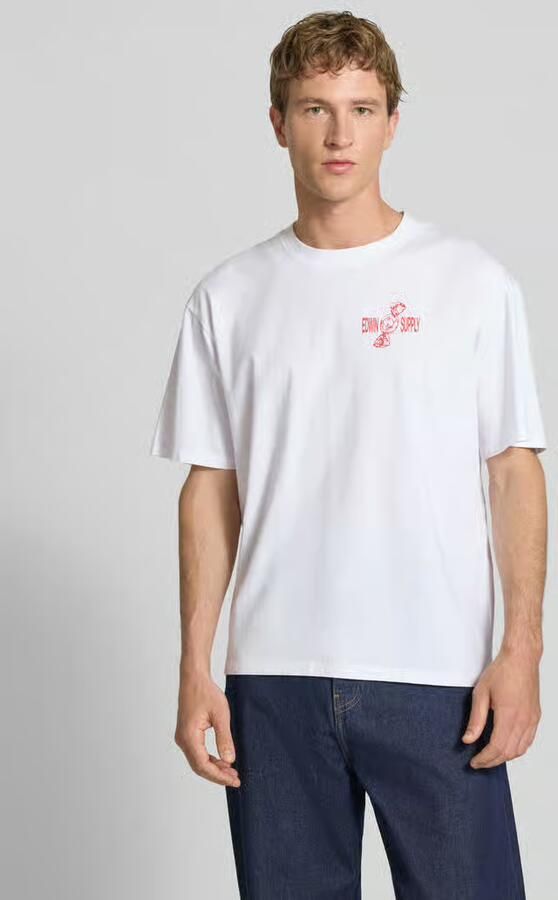 Edwin T-shirt met print op de achterkant model 'SORRY TOKYO' - Foto 3
