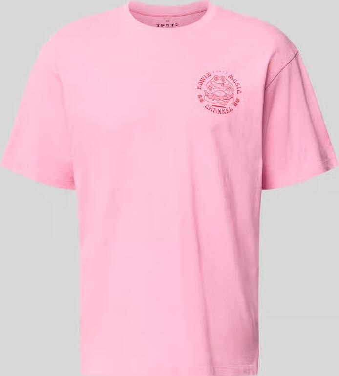 Edwin T-shirt van 100% Katoen Model 'MUSIC CHANNEL'