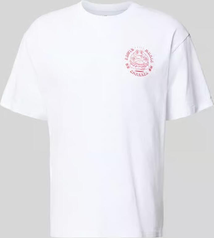 Edwin T-shirt van 100% Katoen Model 'MUSIC CHANNEL'