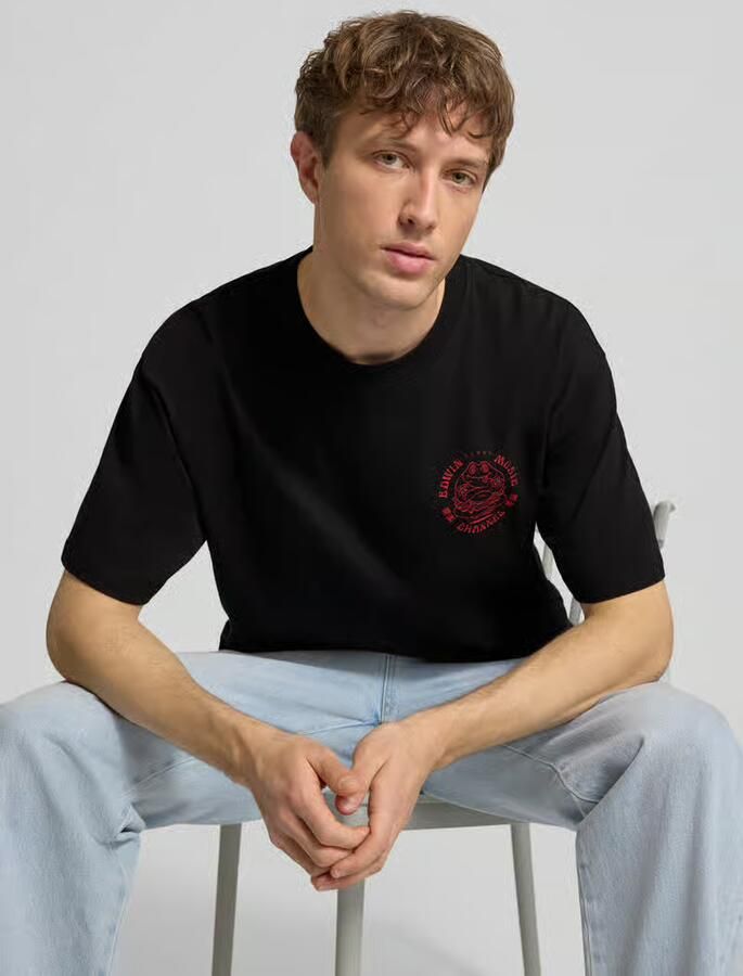 Edwin T-shirt van 100% Katoen Model 'MUSIC CHANNEL' - Foto 2