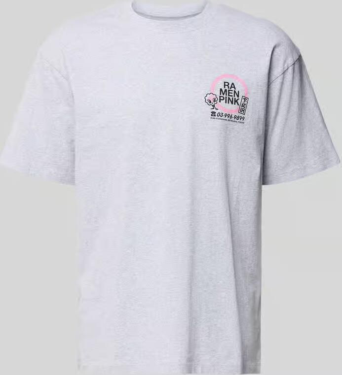 Edwin T-shirt van katoen Model 'RAMEN PINK'