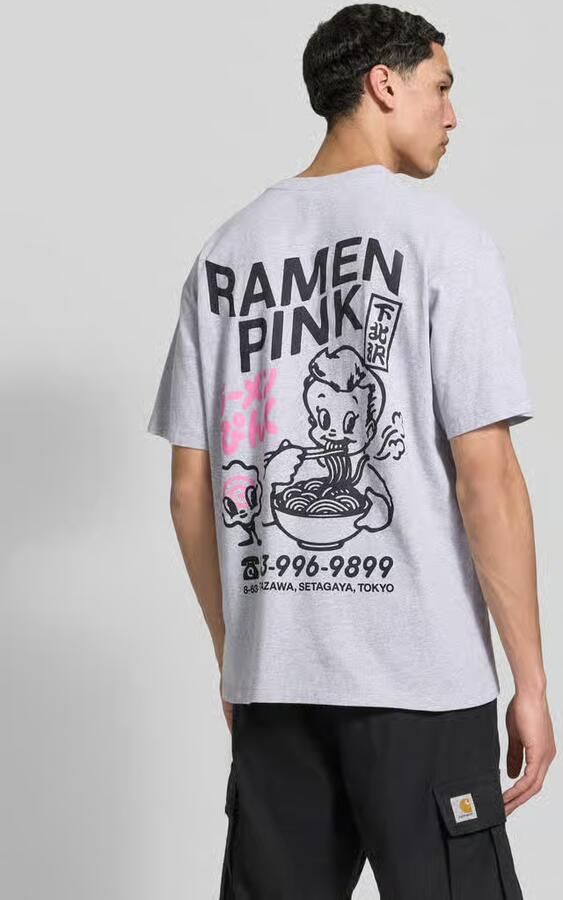Edwin T-shirt van katoen Model 'RAMEN PINK' - Foto 2