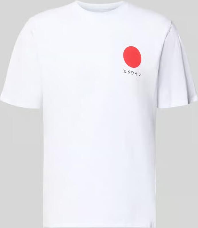 Edwin T-shirt van pure Katoen Model 'JAPANESE SUN'