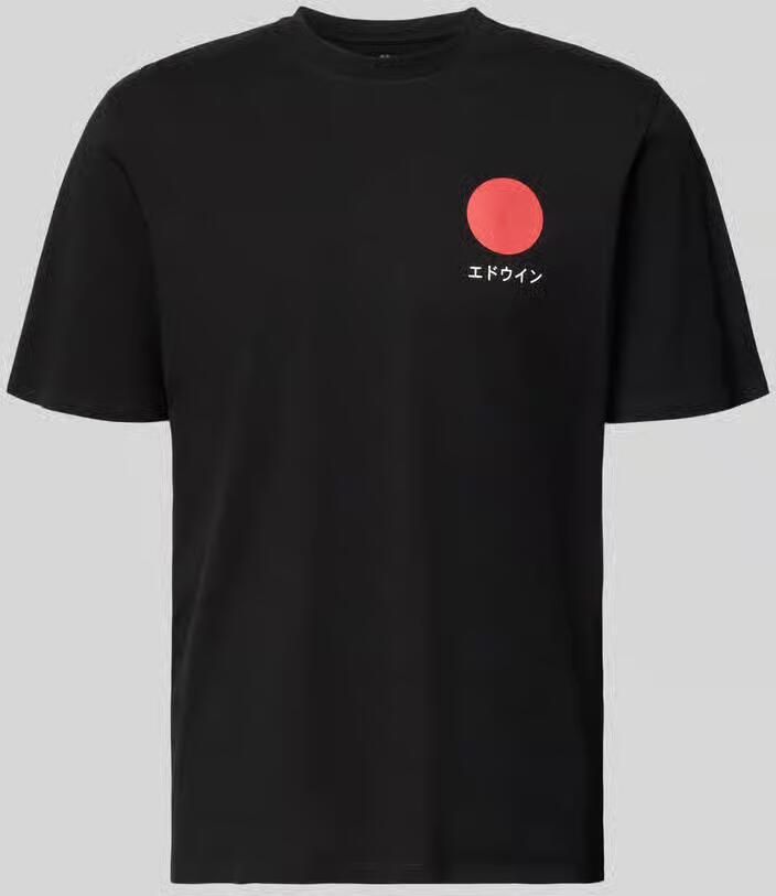 Edwin T-shirt van pure Katoen Model 'JAPANESE SUN'