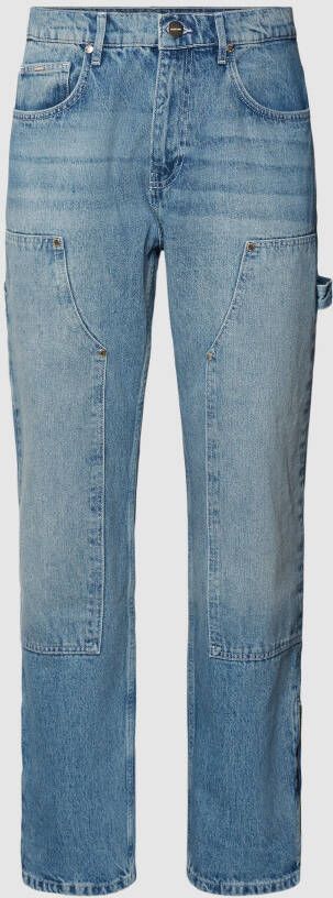 EightyFive 85 Zipped Carpenter Jeans Spijkerbroeken Kleding dark blue maat: 29 beschikbare maaten:29 33