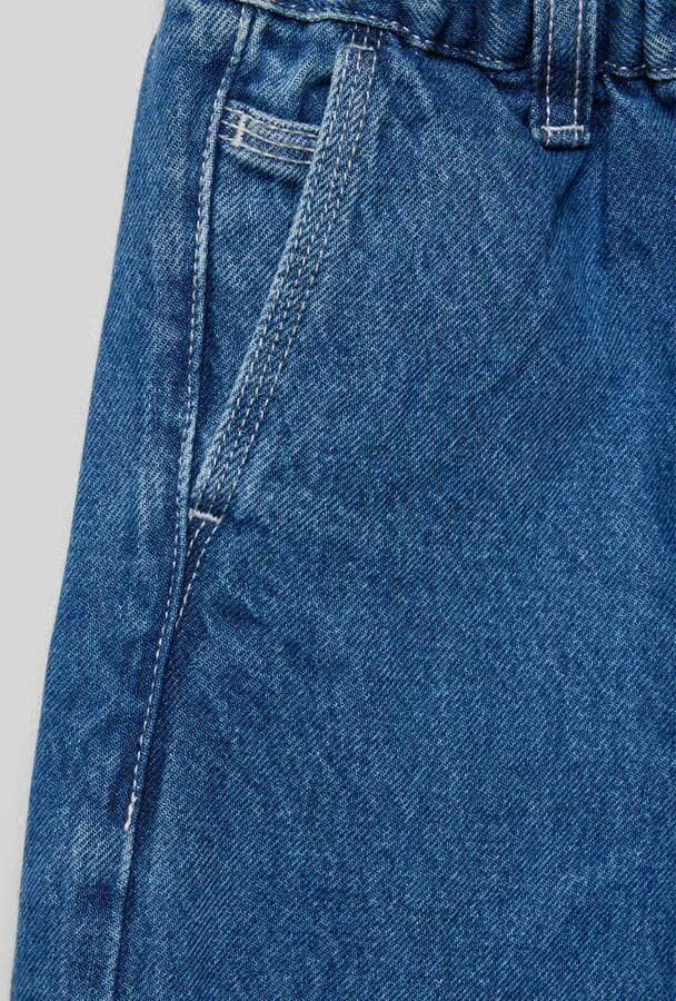 Ele t Straight leg jeans met labelpatch model 'CARPENTER'