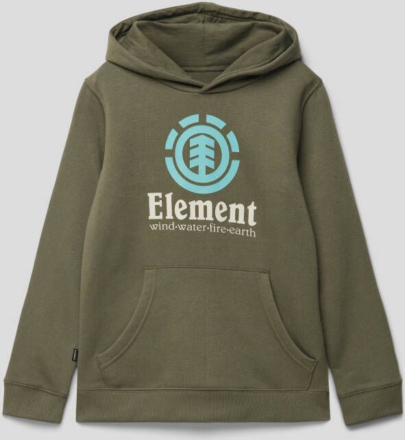 Element Hoodie met labelprint model 'VERTICAL'