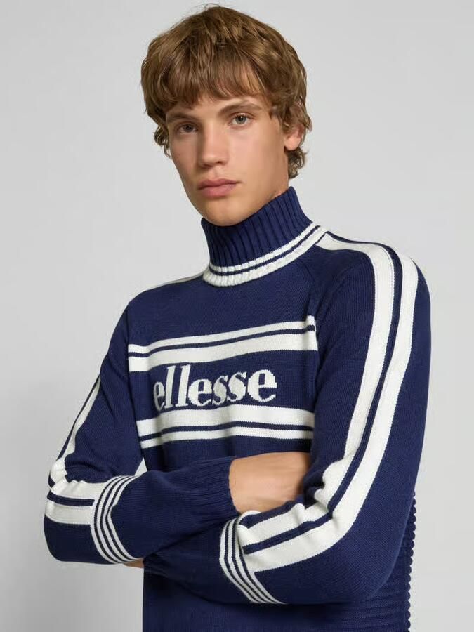 Ellesse Gebreide pullover met opstaande kraag model 'PELLINI'