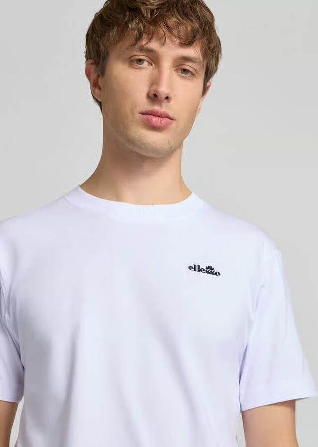 Ellesse t-shirt met labelstitching model 'ACCIANO CLASSIC'