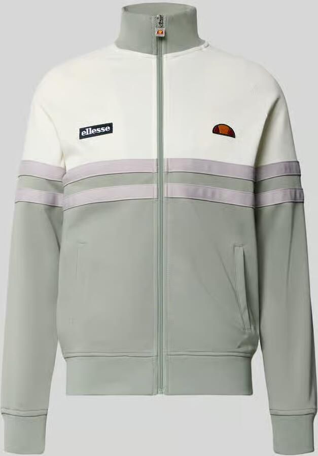 Ellesse Trainingsjack met labelpatch en opstaande kraag model 'RIMINI' - Foto 2