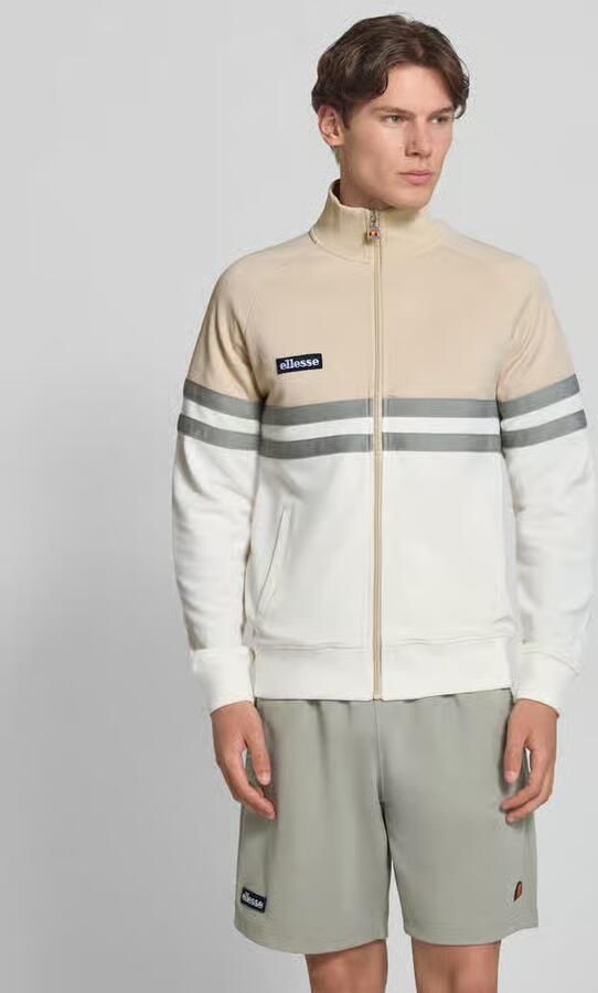 Ellesse Trainingsjack met labelpatch en opstaande kraag model 'RIMINI' - Foto 3