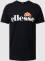 Ellesse Zwarte Logo Print Korte Mouw T-shirt Black Heren - Thumbnail 4
