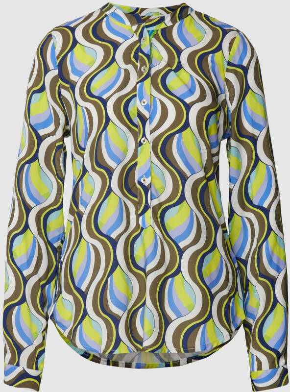 Emily Van den Bergh Blouse met korte knoopsluiting model 'Schlupf'