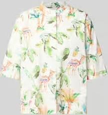 Emily Van den Bergh Blouse met mao-kraag en 1 2-mouw