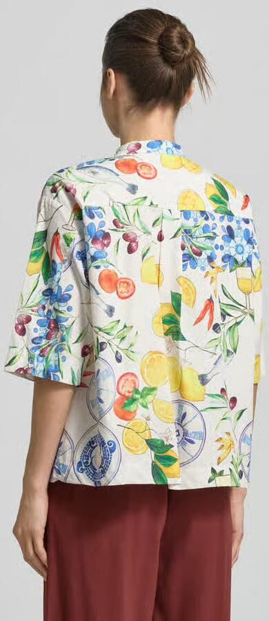 Emily Van den Bergh Blouse met maokraag en 3 4-mouw - Foto 3