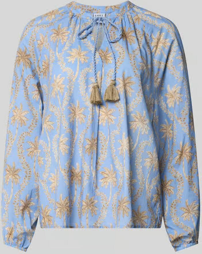 Emily Van den Bergh Blouse met tuniekkraag en kwastdetails - Foto 2