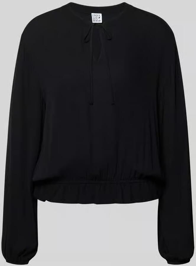 Emily Van den Bergh Blouse van viscose met druppelvormige hals - Foto 2