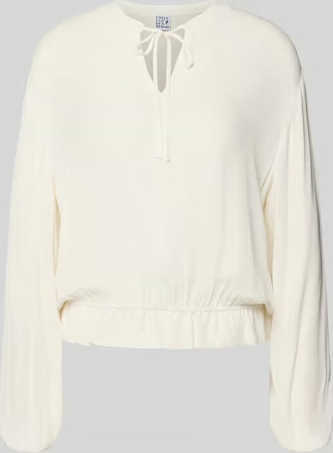 Emily Van den Bergh Blouse van viscose met druppelvormige hals - Foto 2