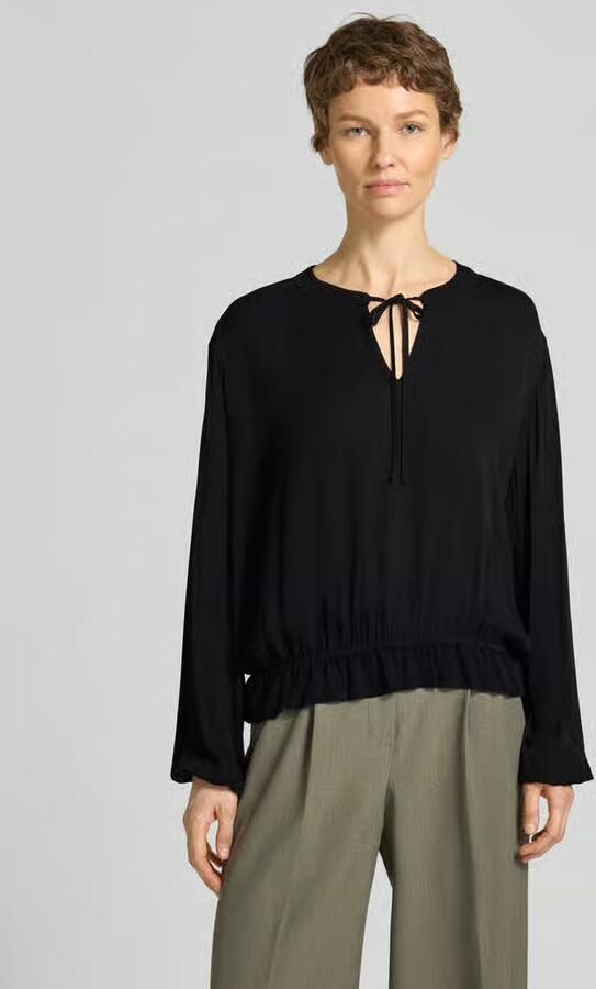 Emily Van den Bergh Blouse van viscose met druppelvormige hals - Foto 2