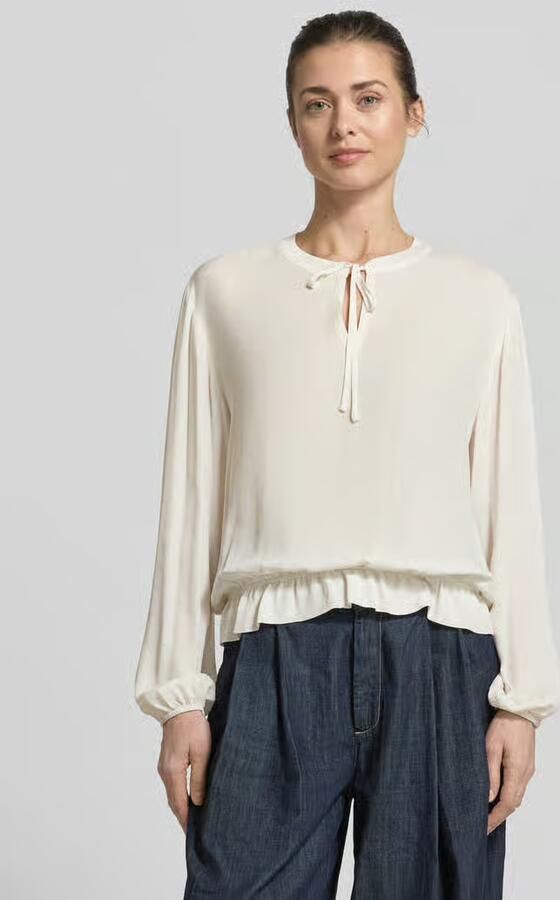 Emily Van den Bergh Blouse van viscose met druppelvormige hals - Foto 2