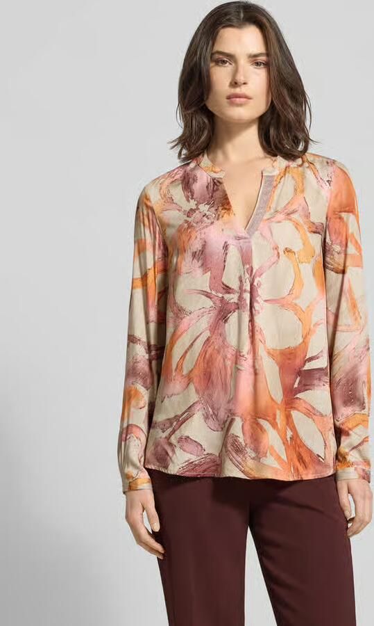 Emily Van den Bergh Blouse van viscose met V-hals - Foto 2