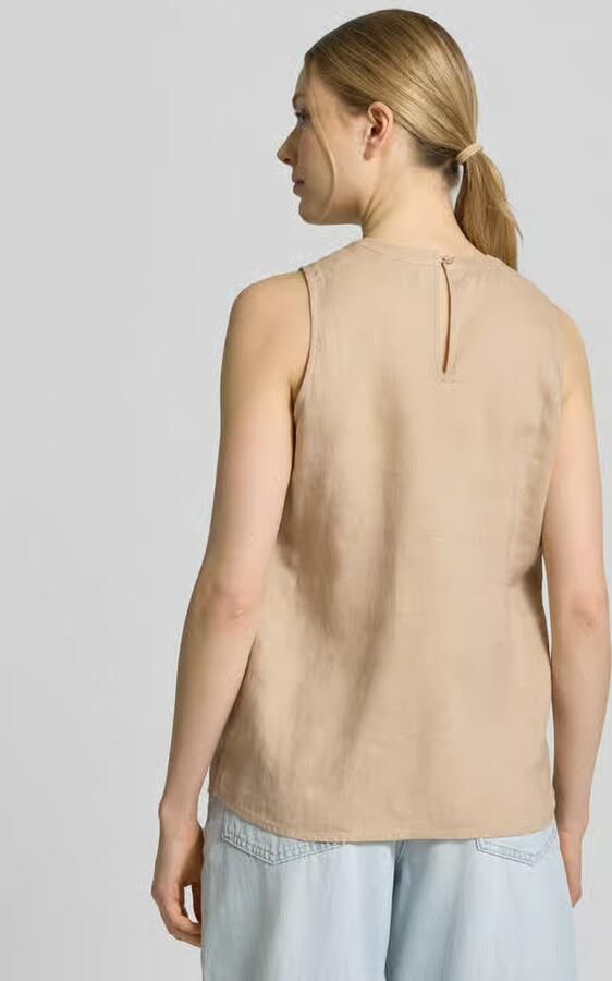 Emily Van den Bergh Blousetop van linnen met stitchings - Foto 2