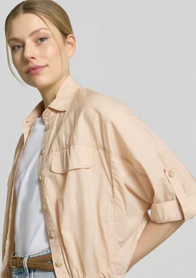Emily Van den Bergh blouson van katoen met knoopsluiting