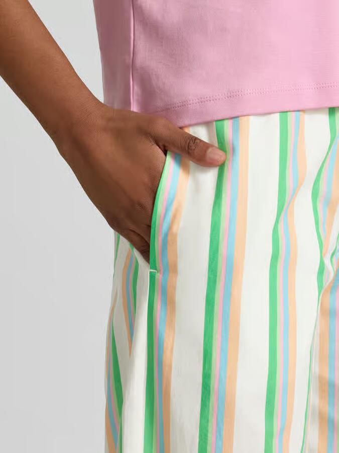 Emily Van den Bergh Broek van katoen in allover-look