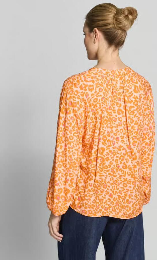 Emily Van den Bergh Damesblouse in allover-look met V-hals - Foto 2