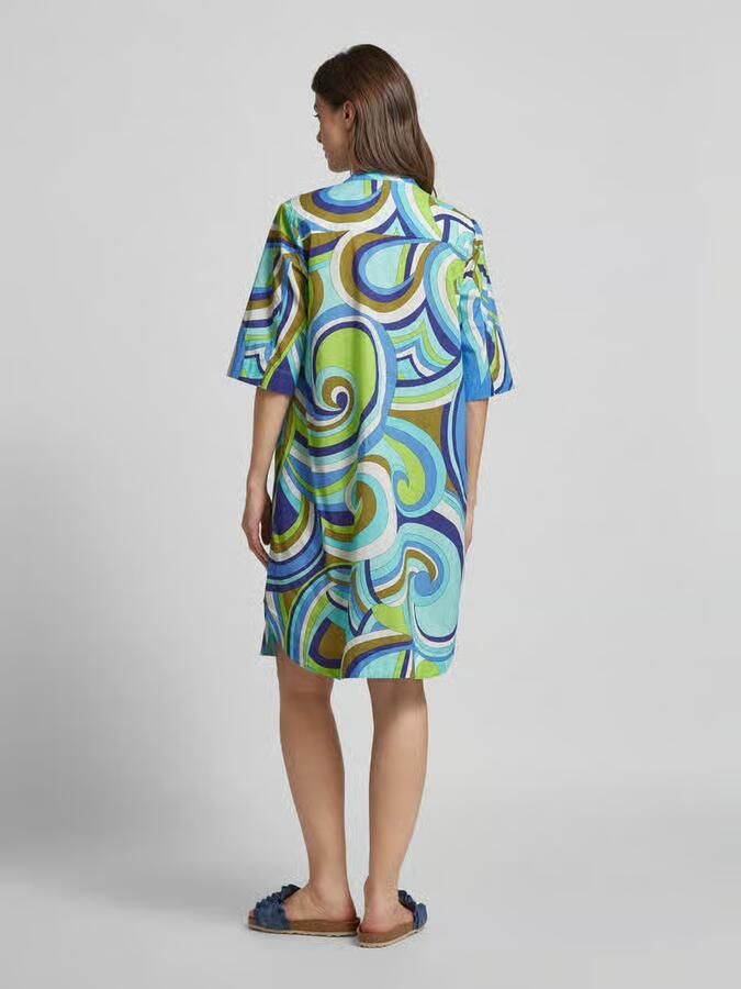 Emily Van den Bergh Stoffen broek van viscose in all-over look