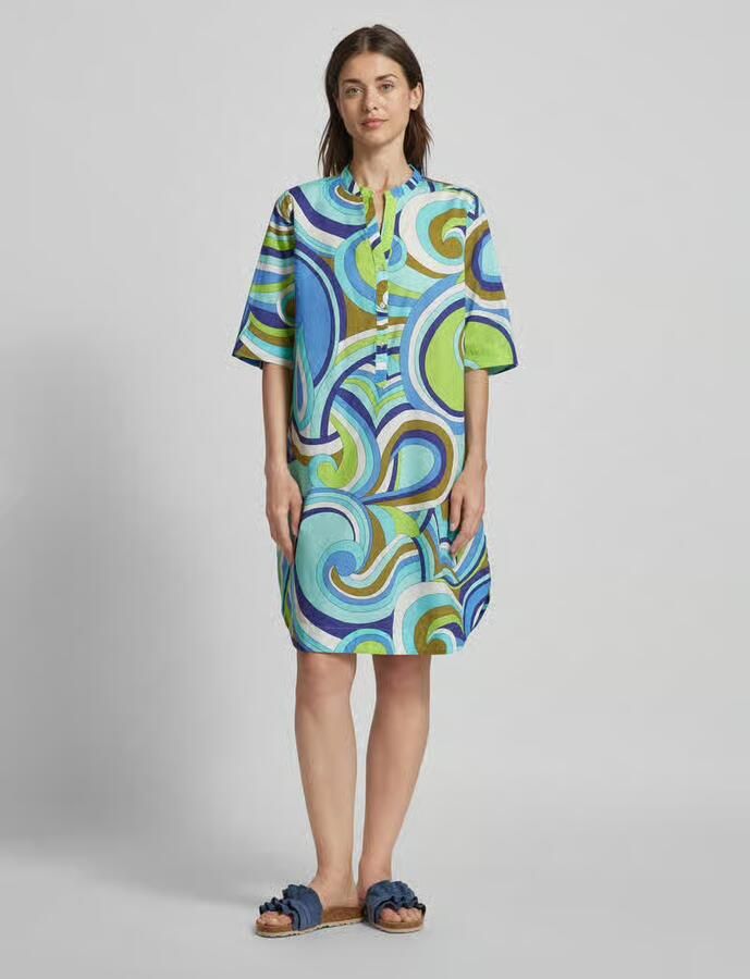 Emily Van den Bergh Knielange jurk met all-over print - Foto 2
